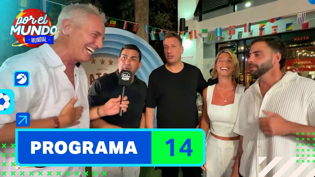 Telefe apostó por una figura para renovar Por el mundo, pero su salida en pleno Mundial generó rumores y dudas sobre la estrategia elegida. Foto: Telefe/YouTube Telefe apostó por una figura para renovar Por el mundo, pero su salida en pleno Mundial generó rumores y dudas sobre la estrategia elegida. Foto: Telefe/YouTube
