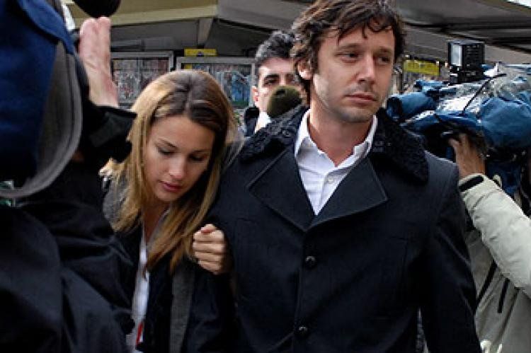 El actor chileno Benjamín Vicuña y la modelo argentina Carolina Ardoahín.