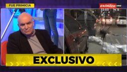 altText(Espert fue atacado en su camioneta y lo salvó el vidrio blindado)}