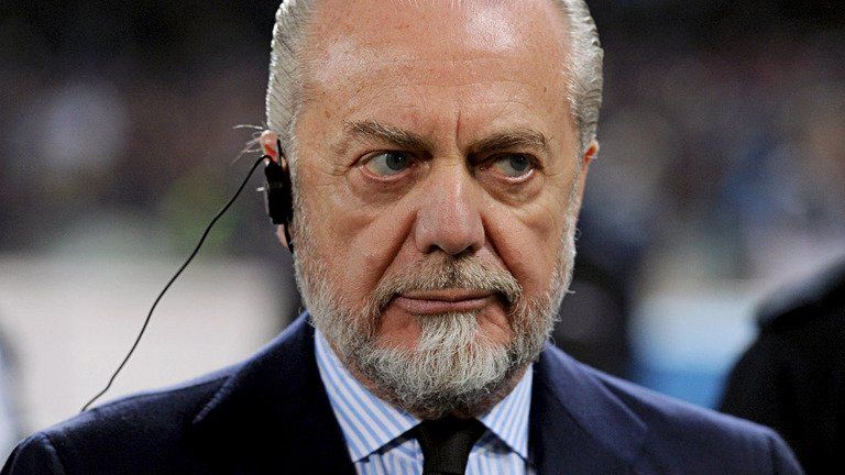 Aurelio De Laurentiis, sobrino de Dino De Laurentiis, desde 2004 dueño del Napoli Soccer, ex Società Sportiva Calcio Napoli.