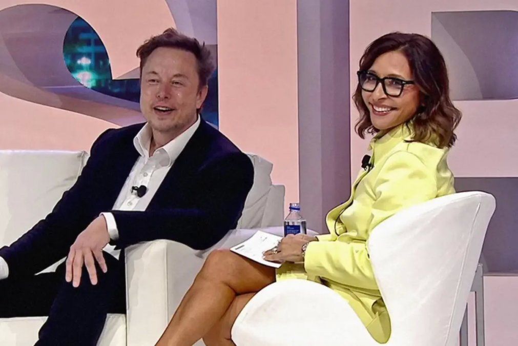 Linda Yaccarino y Elon Musk. Linda Yaccarino y Elon Musk.