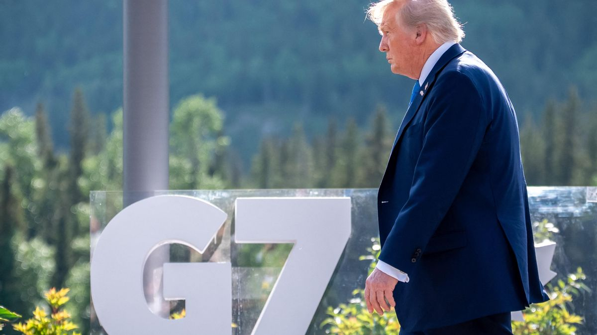 Donald Trump se fue rápido del G7 Donald Trump se fue rápido del G7