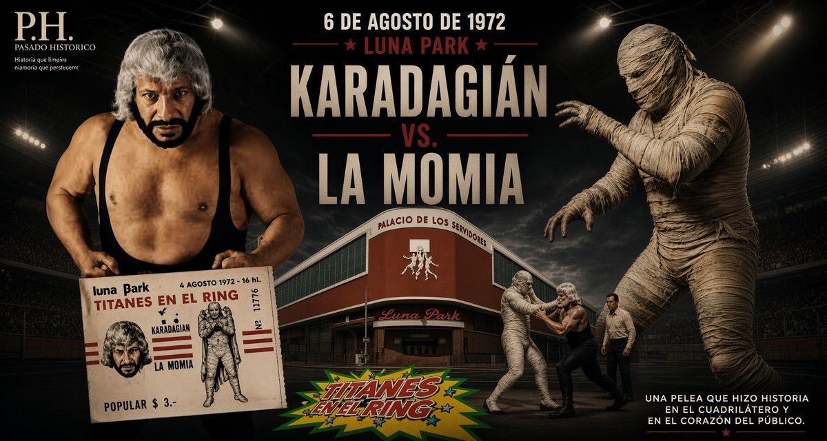 Afiche de una pelea famosa.