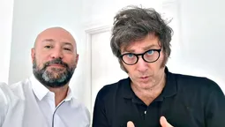 Diego Spagnuolo junto a Javier Milei. Diego Spagnuolo junto a Javier Milei.