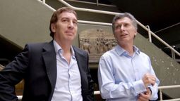 Mauricio Macri y Diego Santilli.