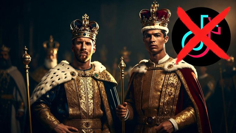 Lionel Messi y Cristiano Ronaldo son reyes en las redes sin usar TikTok (y Leo sin X)