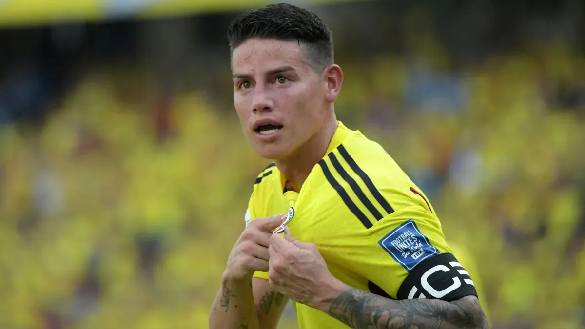 James Celebraba el 1-0