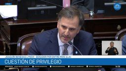 El senador libertario Joaquín Benegas Lynch.