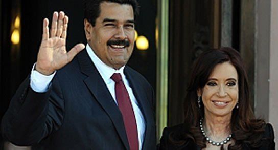 Nicolás Maduro y Cristina Fernández