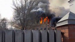 altText(Se habría incendiado una planta química en Rusia)}