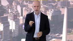 Horacio Rodríguez Larreta al presentar sus Compromisos 2023.