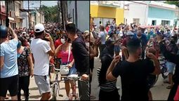 Protestas a lo largo y a lo ancho de Cuba,.