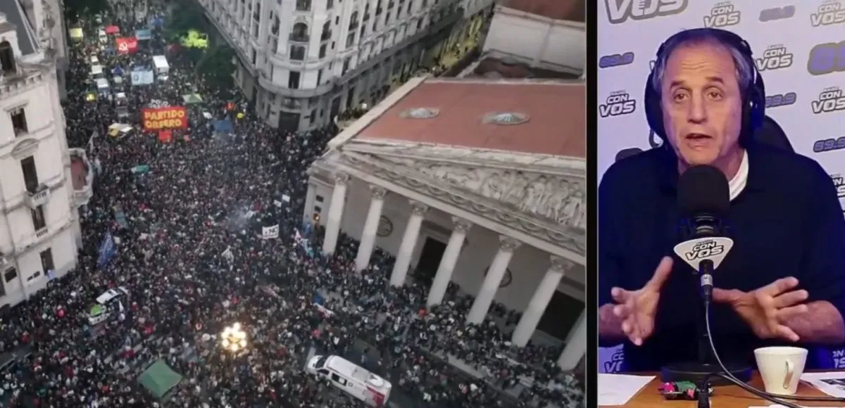 Tenembaum lo trató de ridículo y el debate terminó convertido en una pelea feroz. Foto: X Tenembaum lo trató de ridículo y el debate terminó convertido en una pelea feroz. Foto: X