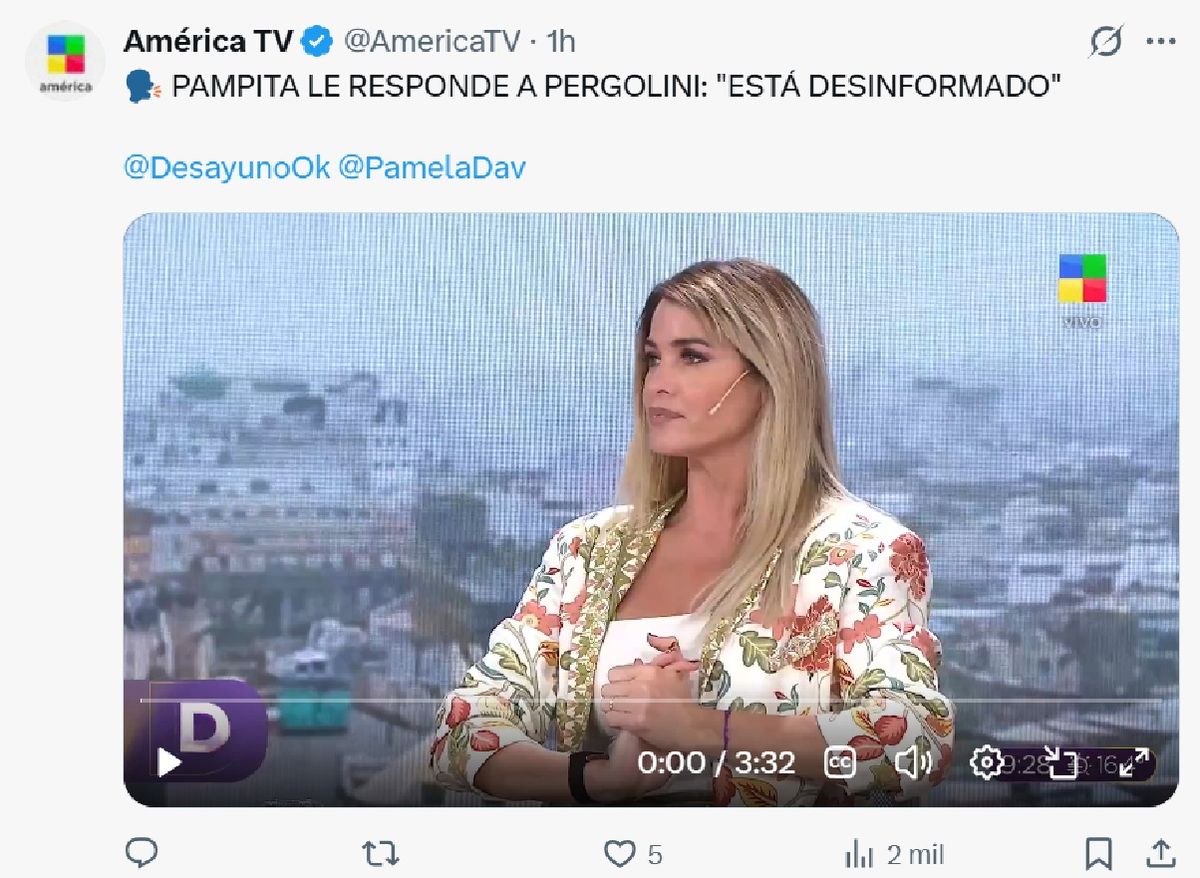 Pampita se cansó de Mario Pergolini y arremetió picante. Pampita se cansó de Mario Pergolini y arremetió picante.