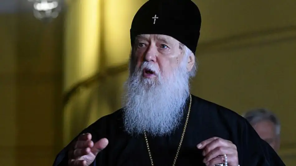 Su Santidad el Patriarca Filaret de Kiev y toda Rusia-Ucrania, Filaret, famoso porque culp&oacute; al matrimonio homosexual por la pandemia de COVID-19.