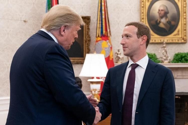 Donald Trump y Mark Zuckerberg. Donald Trump y Mark Zuckerberg.