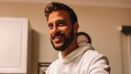 La reacción de Diego Leuco luego del saludo de Messi a Sofi Martínez.