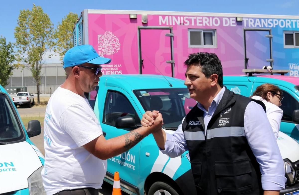 A la der., Martín Marinucci, ministro de Transporte bonaerense. A la der., Martín Marinucci, ministro de Transporte bonaerense.