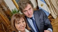 Javier Milei y Patricia Bullrich. Javier Milei y Patricia Bullrich.