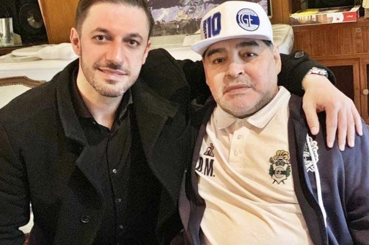 Matías Morla con Diego Maradona