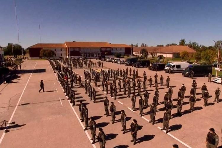 Alberto Fernández encabezó un acto para anunciar el envío de gendarmes a La Matanza (Foto: Télam).