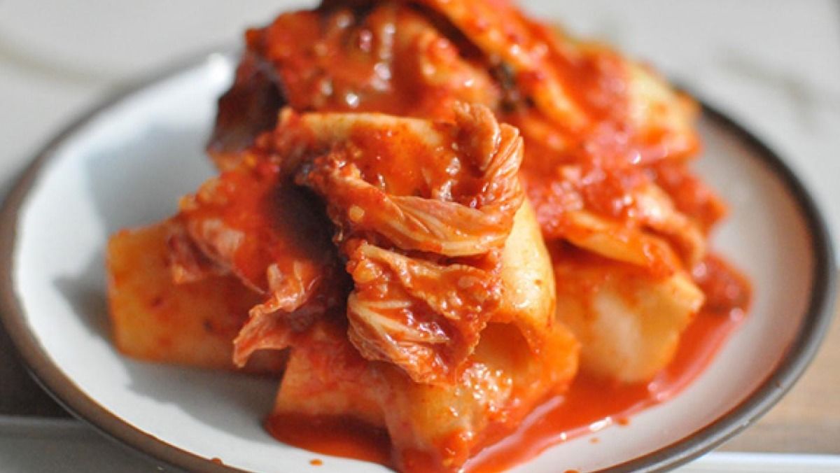 Receta de kimchi coreano fermentado nabo vegetales - LA NACION