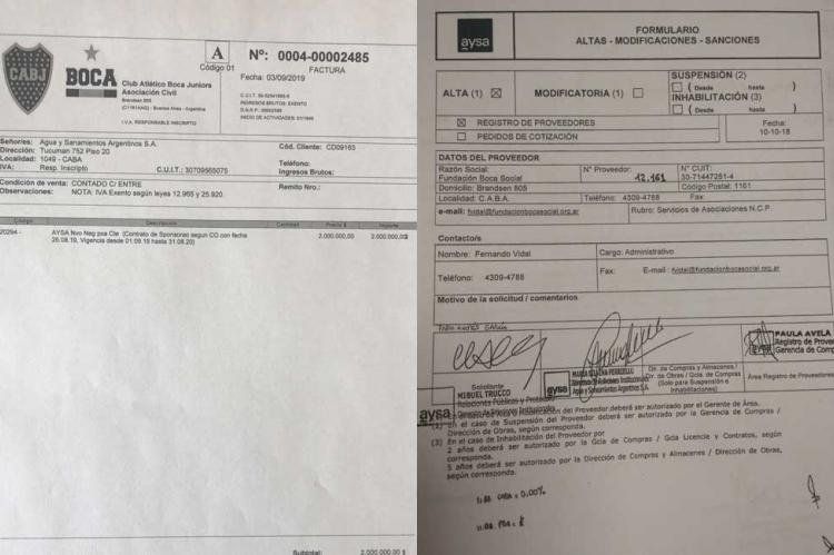 Continúa el escándalo por el acuerdo millonario entre AySA y Boca.