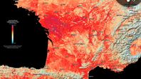 Ola de calor mortal en Europa: Así se ve desde el espacio. Ola de calor mortal en Europa: Así se ve desde el espacio.