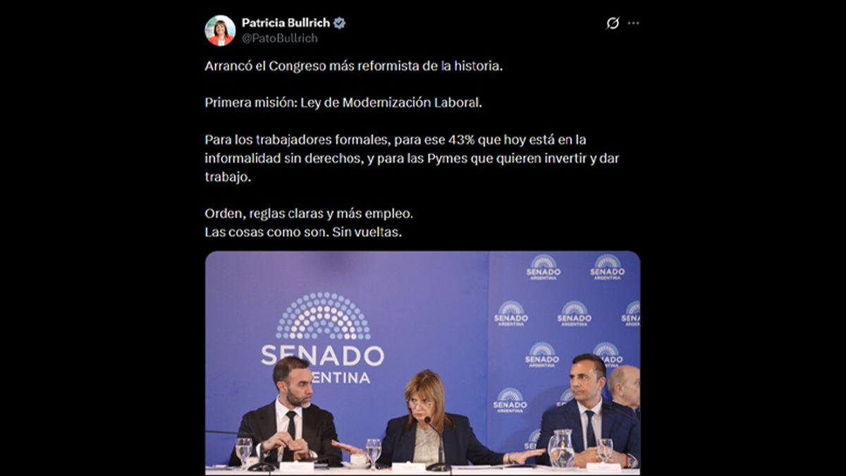 Patricia Bullrich en X. Patricia Bullrich en X. 