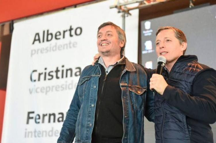 Máximo Kirchner y Fernando Gray.