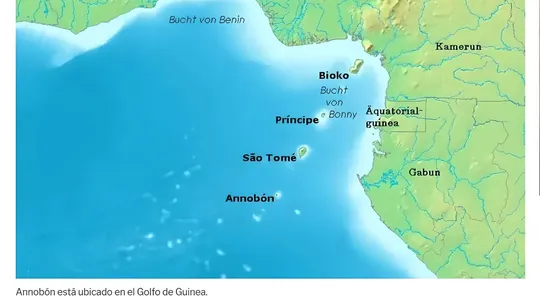 Ubicación de Annobón en el mapa. Ubicación de Annobón en el mapa.