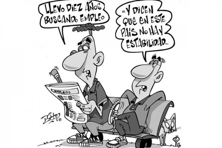 Desde setiembre de 2008 el indicador de demanda laboral se encuentra por debajo de su promedio histórico (Caricatura: Rycky)