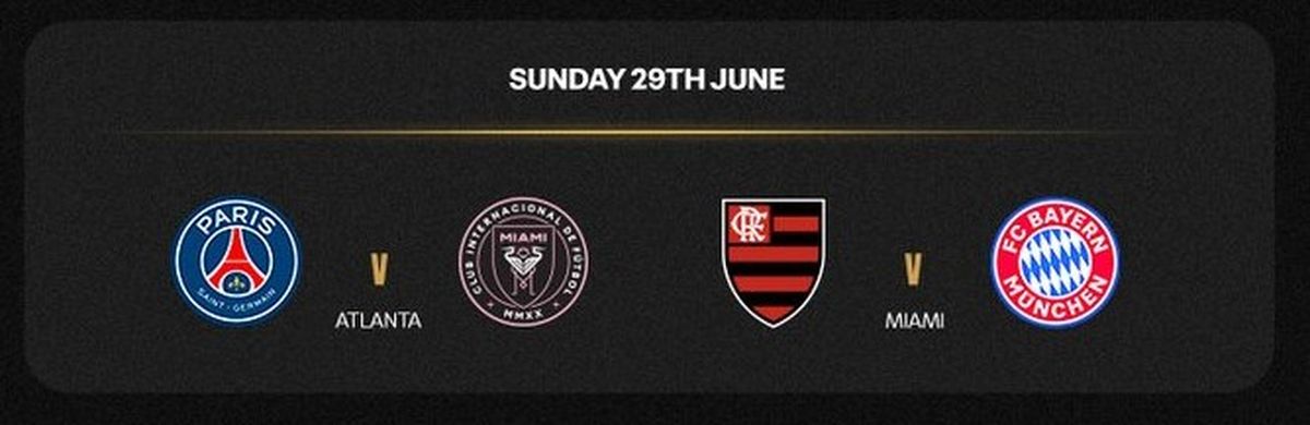 Los duelos de octavos de final del Mundial de Clubes del día domingo. Los duelos de octavos de final del Mundial de Clubes del día domingo.