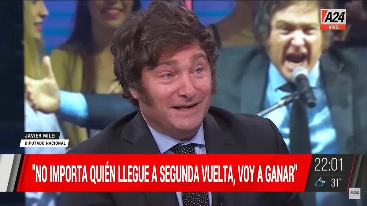 Javier Milei en A24.