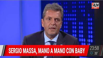 Sergio Massa en lo de Baby Etchecopar. Sergio Massa en lo de Baby Etchecopar.