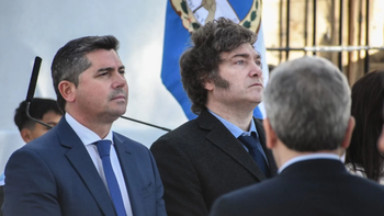 Marcelo Orrego y Javier Milei. Marcelo Orrego y Javier Milei.