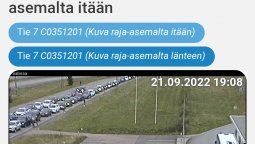 altText(Frontera Finlandia-Rusia: Largas colas de más de 35 kilómetros)}