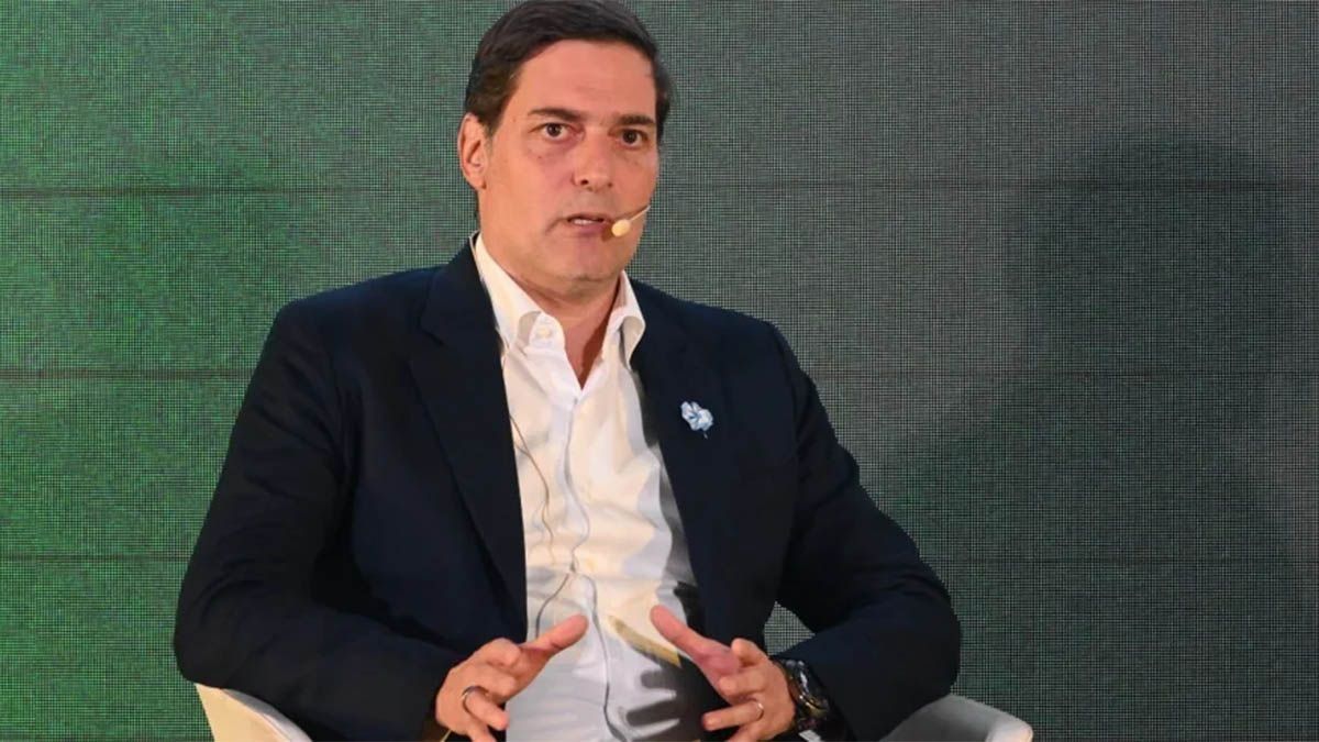 Pan American Energy destacó la función del Gas Natural Licuado (GNL) yel proyecto de alcanzar los 130.000 barriles en Vaca Muerta. Foto: Juan MartínBulgheroni, vicepresidente de Estrategia Corporativa de PAE. (Fuente: Diario deRío Negro).