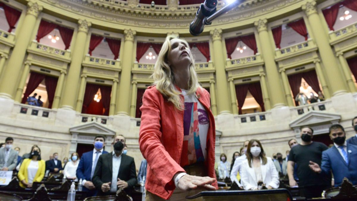 Jura de Julieta Marcolli (foto Twitter @DiputadosAR).