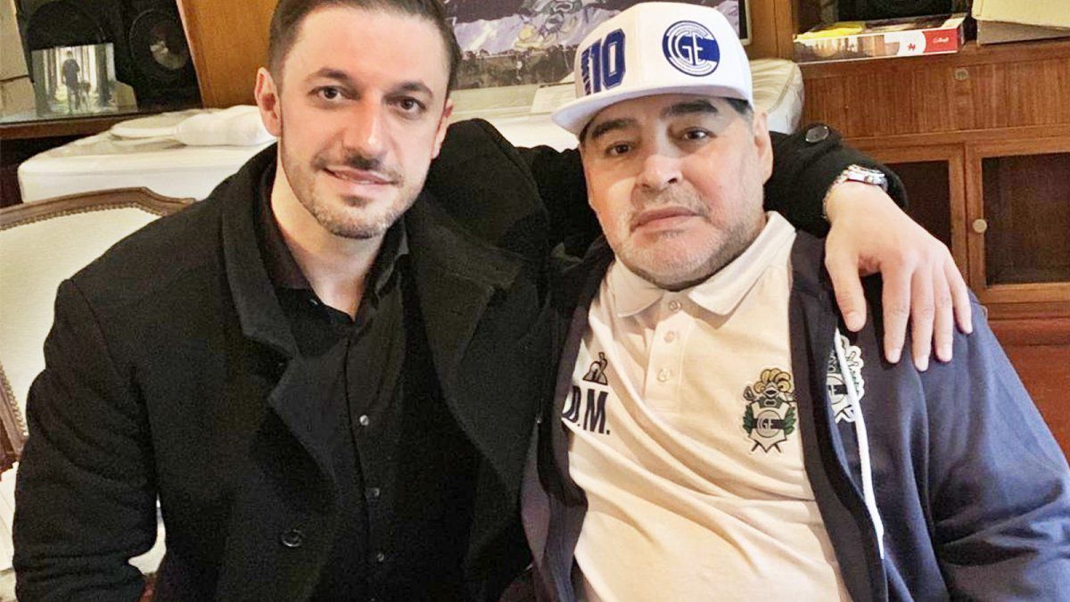 Matías Morla con Maradona