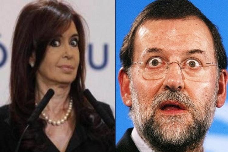 Cristina Fernández y Mariano Rajoy.