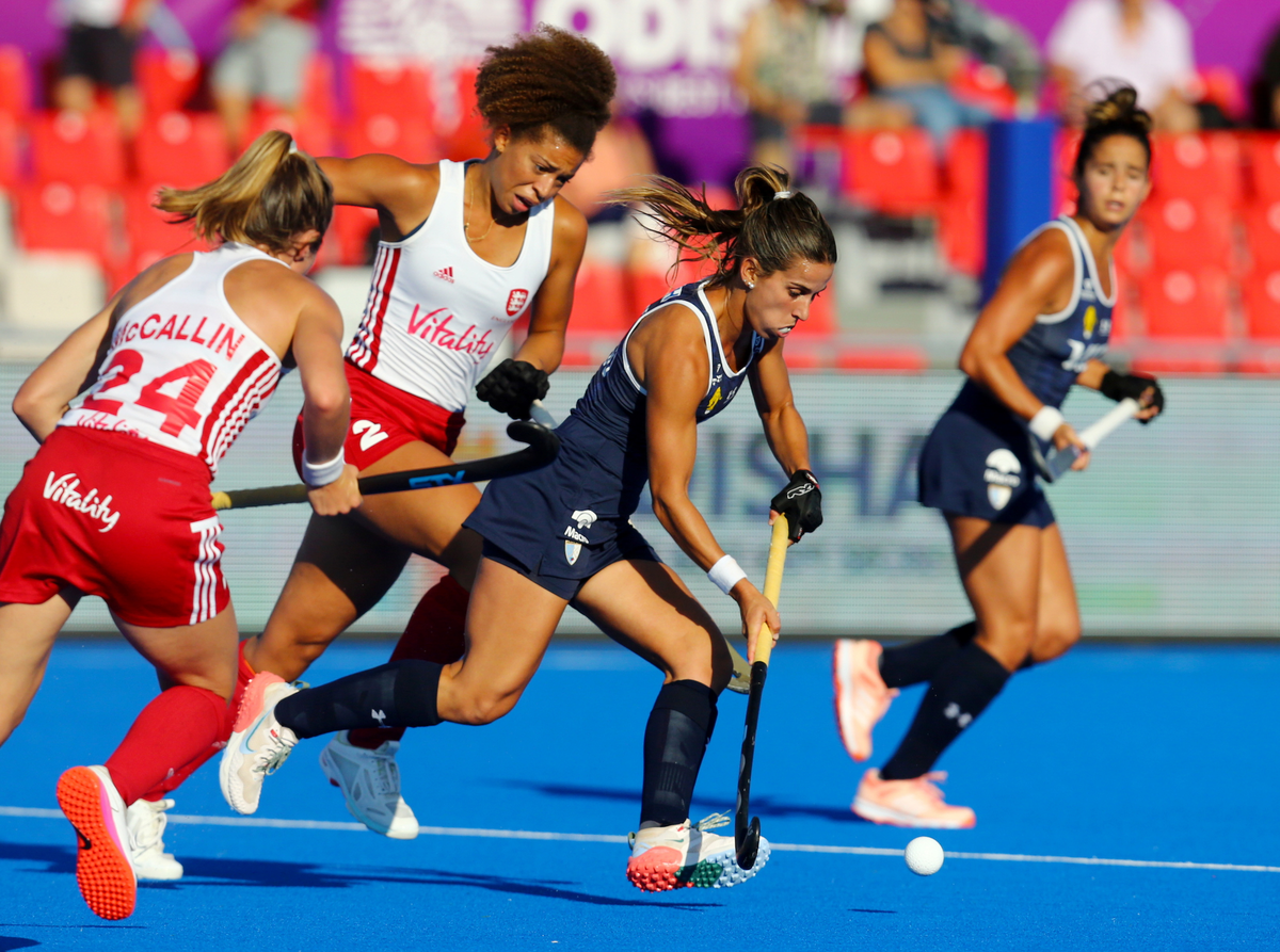 Partido ajustado. Las Leonas le ganaron 1-0 a Inglaterra (13/7) y sueñan con llegar a la final.