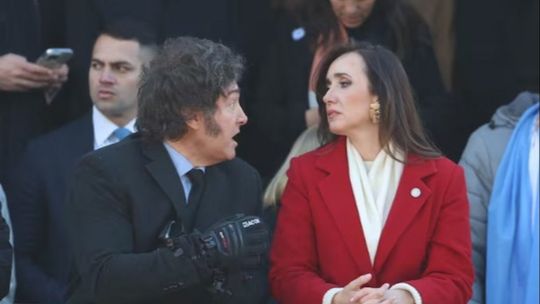 Javier Milei y Victoria Villarruel llevan largo tiempo enemistados. Ambos están de viaje y la Casa Rosada quedó escueta. Javier Milei y Victoria Villarruel llevan largo tiempo enemistados. Ambos están de viaje y la Casa Rosada quedó escueta.