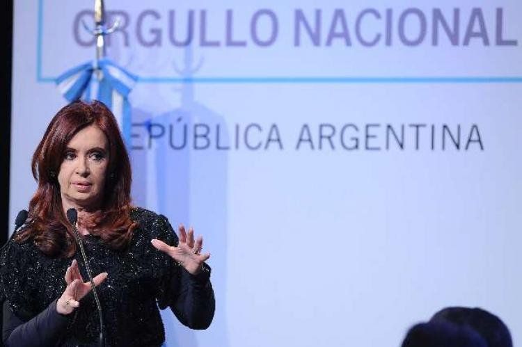La presidenta Cristina Fernández de Kirchner encabezó este lunes el acto por el Día de la Industria,en Tecnópolis, del cual participaron empresarios de distintos sectores productivos. Foto: Maximiliano Luna/Télam