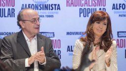 Leopoldo Moreau junto a CFK.