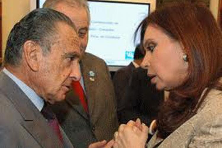 Eurnekian con Cristina Fernández, en una imagen de archivo.