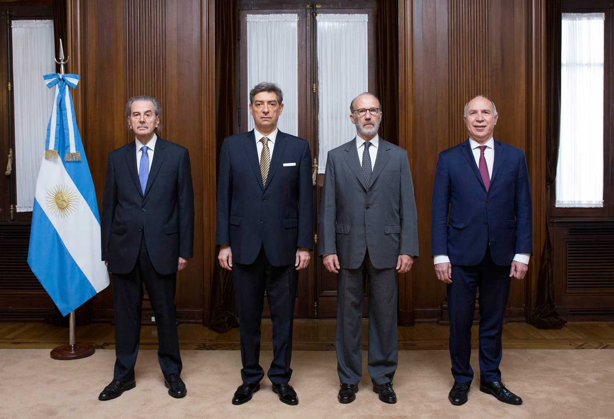 Los miembros de la Corte Suprema de Justicia de la Nación. 