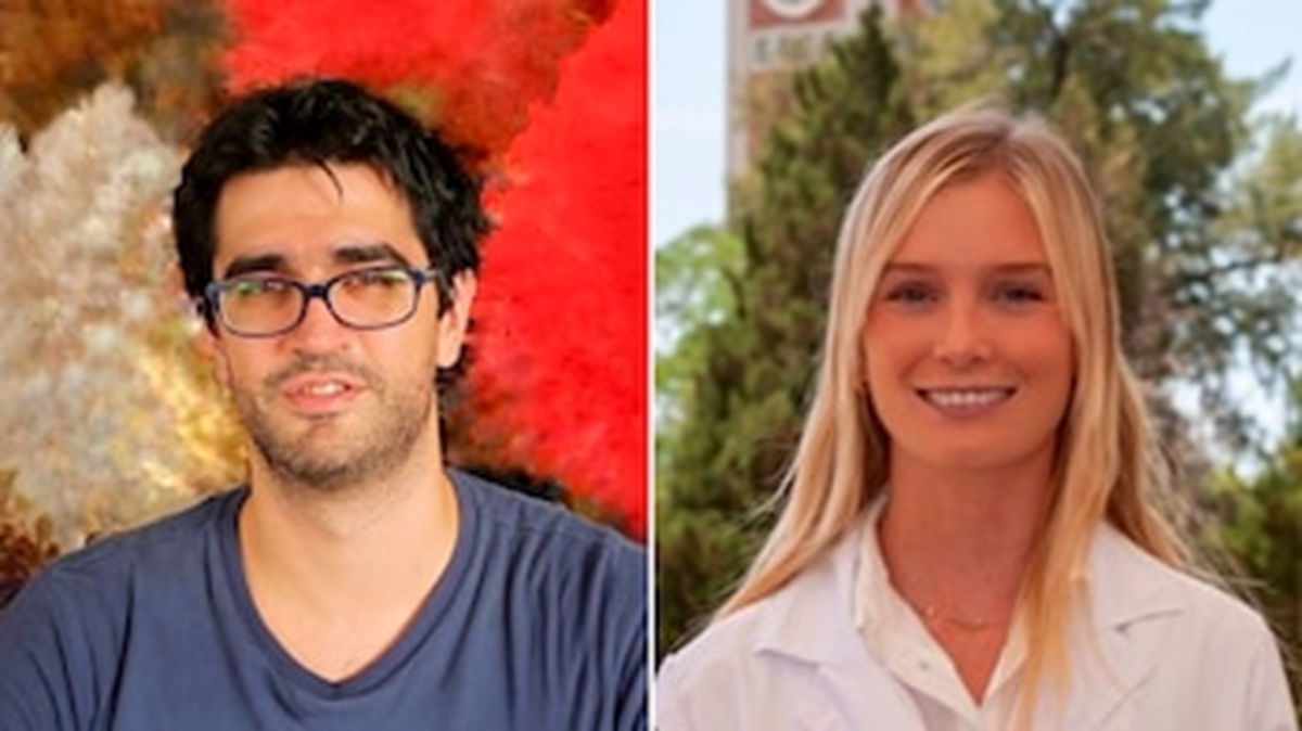 Delfina Lanusse y Hernán Boveri: los ex médicos residentes anestesistas no pueden dejar el país. Delfina Lanusse y Hernán Boveri: los ex médicos residentes anestesistas no pueden dejar el país.