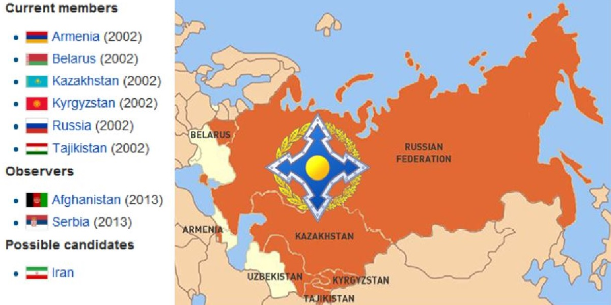 Países miembros de la Organización del Tratado de Seguridad Colectiva (OTSC) Países miembros de la Organización del Tratado de Seguridad Colectiva (OTSC)