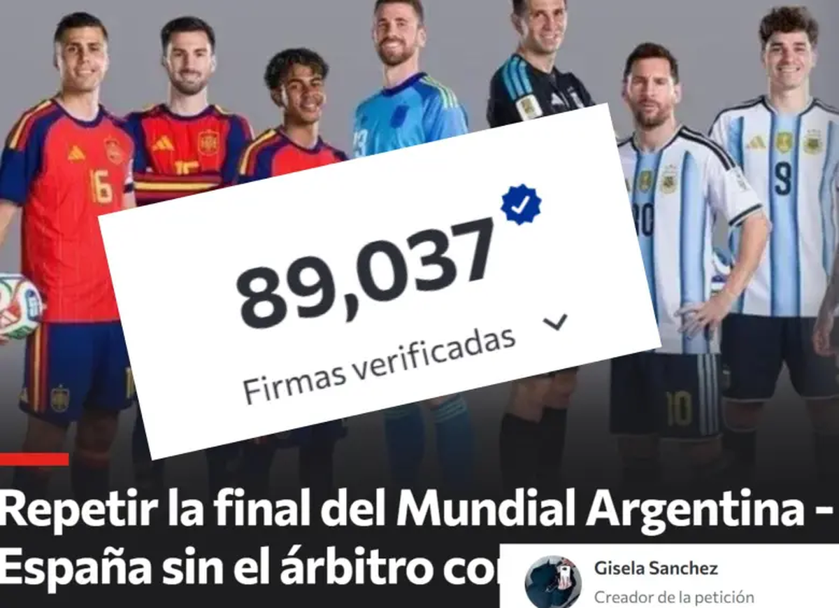 Locura: piden repetir la final entre la Selecci&oacute;n Argentina y Espa&ntilde;a.